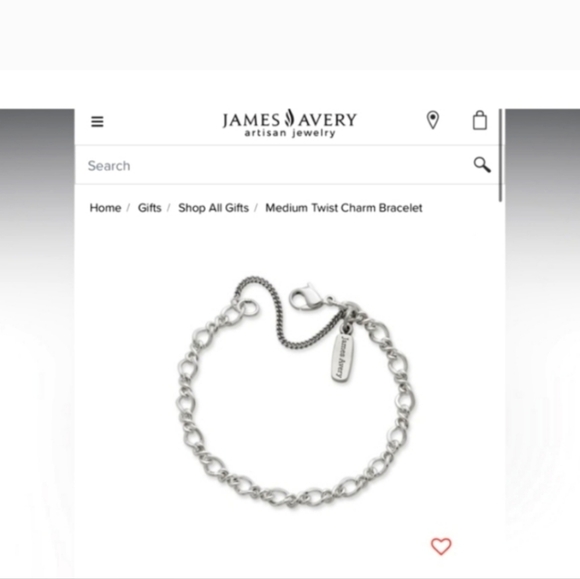 🆕 James Avery Sterling Silver Twist Charm Bracelet - Picture 1 of 16